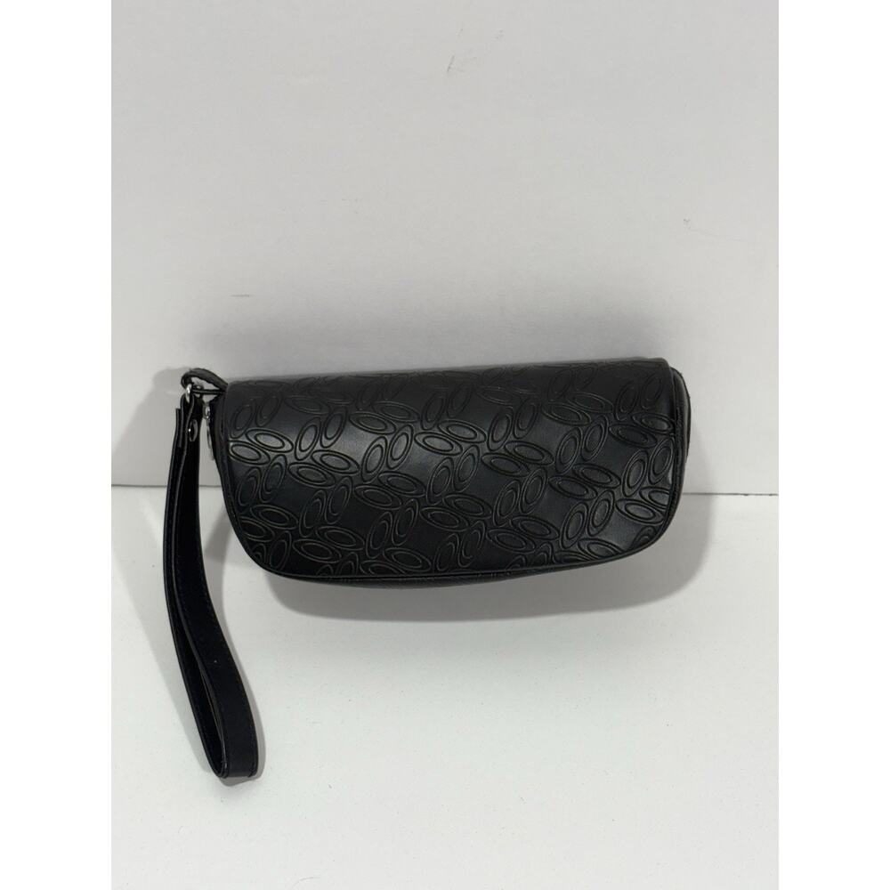 Oakley Logo Black Soft Shell Zip-Around Glasses Sunglasses Case Wristlet